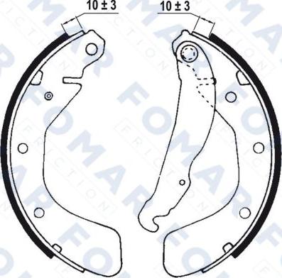 FOMAR Friction FO 0564 - Bremsbackensatz alexcarstop-ersatzteile.com