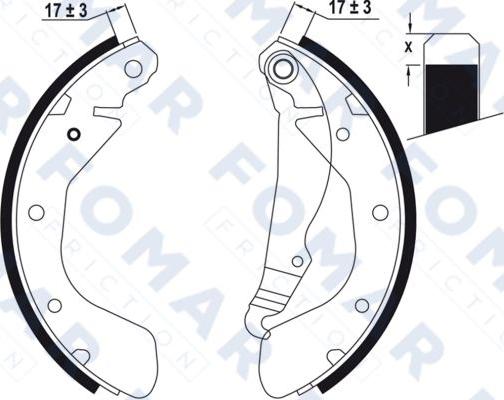 FOMAR Friction FO 0635 - Bremsbackensatz alexcarstop-ersatzteile.com