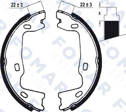 FOMAR Friction FO 0347 - Bremsbackensatz alexcarstop-ersatzteile.com