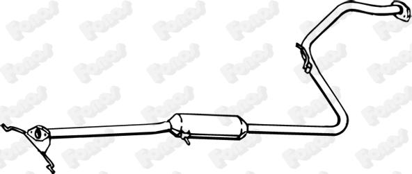 Fonos 617749 - Mittelschalldämpfer alexcarstop-ersatzteile.com