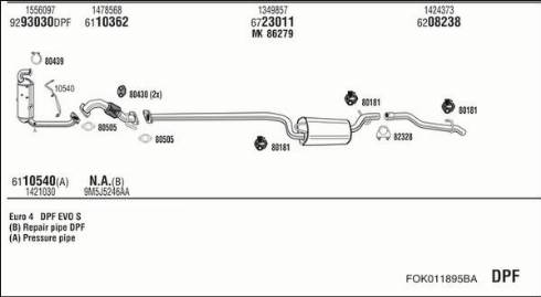 Fonos FOK011895BA - Abgasanlage alexcarstop-ersatzteile.com