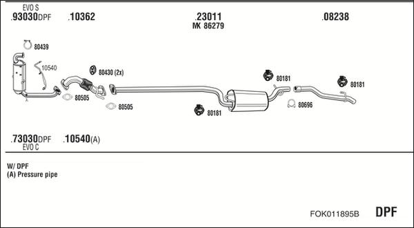 Fonos FOK011895B - Abgasanlage alexcarstop-ersatzteile.com