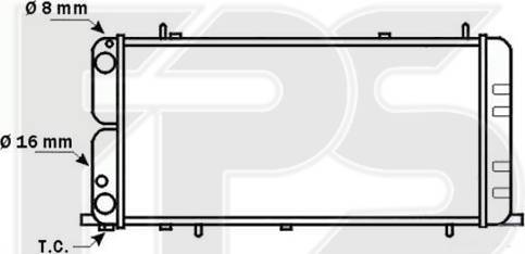 FPS FP 12 A836 - Kühler, Motorkühlung alexcarstop-ersatzteile.com