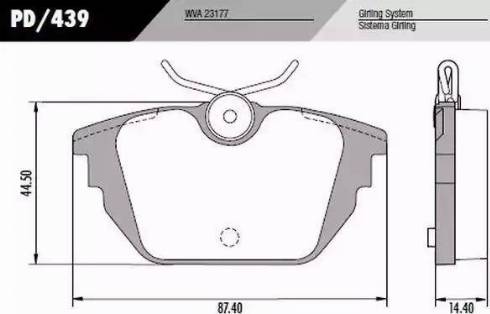 FRAS-LE PD439 - Bremsbelagsatz, Scheibenbremse alexcarstop-ersatzteile.com