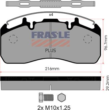 FRAS-LE PD/195-K019-PLUS - Bremsbelagsatz, Scheibenbremse alexcarstop-ersatzteile.com