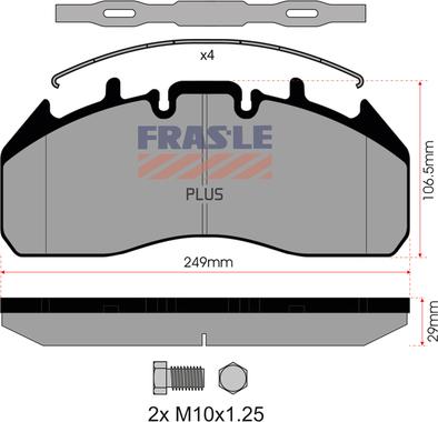 FRAS-LE PD/196-K019-PLUS - Bremsbelagsatz, Scheibenbremse alexcarstop-ersatzteile.com