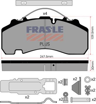 FRAS-LE PD/141-K021-PLUS - Bremsbelagsatz, Scheibenbremse alexcarstop-ersatzteile.com