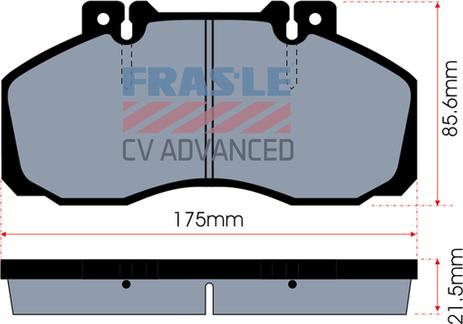 FRAS-LE PD/104-CV - Bremsbelagsatz, Scheibenbremse alexcarstop-ersatzteile.com