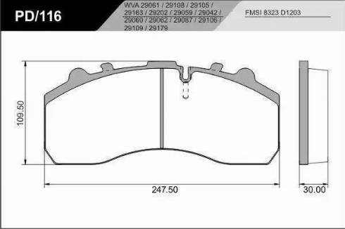 FRAS-LE PD/116_HD PRO - Bremsbelagsatz, Scheibenbremse alexcarstop-ersatzteile.com