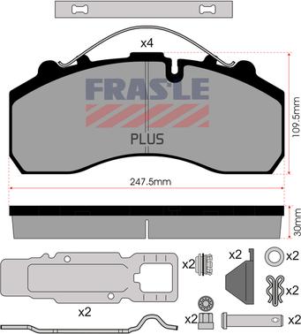 FRAS-LE PD/116-K021-PLUS - Bremsbelagsatz, Scheibenbremse alexcarstop-ersatzteile.com