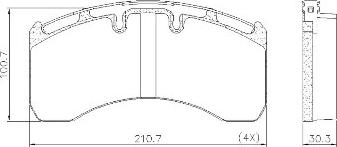 FRAS-LE PD/130-K019 _ CV Advan - Bremsbelagsatz, Scheibenbremse alexcarstop-ersatzteile.com