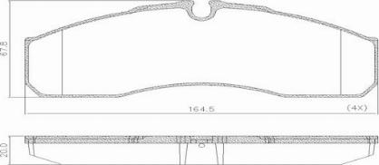 FRAS-LE PD/208-K026 _ CV Advan - Bremsbelagsatz, Scheibenbremse alexcarstop-ersatzteile.com