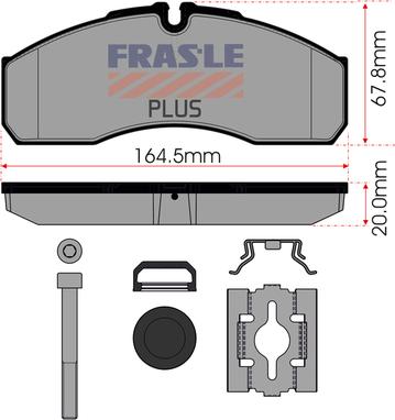 FRAS-LE PD/208-K026-PLUS - Bremsbelagsatz, Scheibenbremse alexcarstop-ersatzteile.com