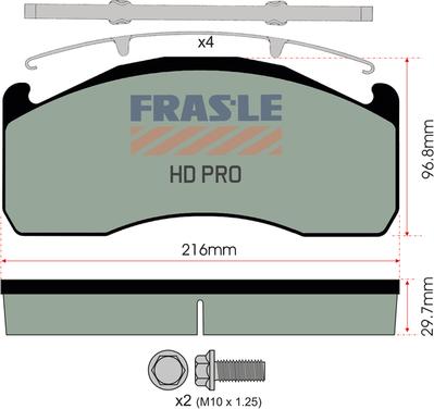 FRAS-LE PD/202-K006-HD - Bremsbelagsatz, Scheibenbremse alexcarstop-ersatzteile.com