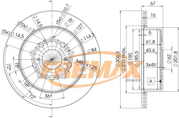 FREMAX BD-9026 - Bremsscheibe alexcarstop-ersatzteile.com