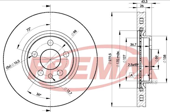 FREMAX BD-4620 - Bremsscheibe alexcarstop-ersatzteile.com