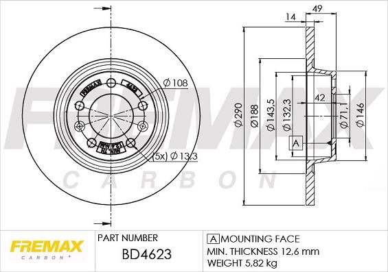 FREMAX BD-4623 - Bremsscheibe alexcarstop-ersatzteile.com