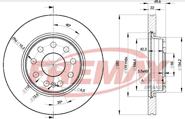 FREMAX BD-5614 - Bremsscheibe alexcarstop-ersatzteile.com