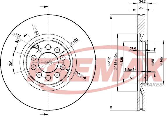 FREMAX BD-5620 - Bremsscheibe alexcarstop-ersatzteile.com