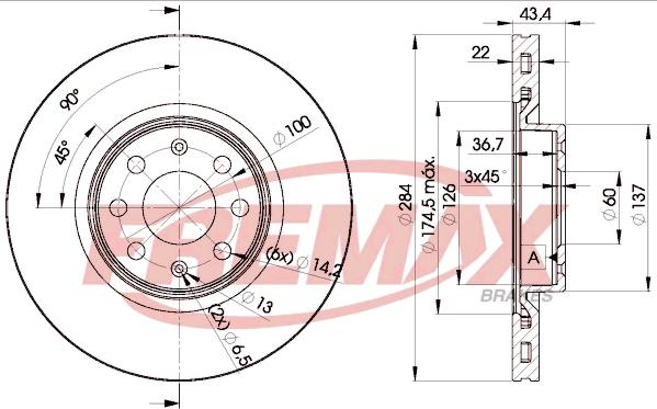 FREMAX BD-0922 - Bremsscheibe alexcarstop-ersatzteile.com