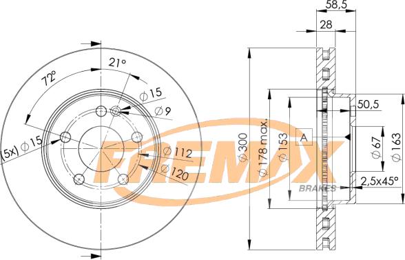 FREMAX BD-0415 - Bremsscheibe alexcarstop-ersatzteile.com