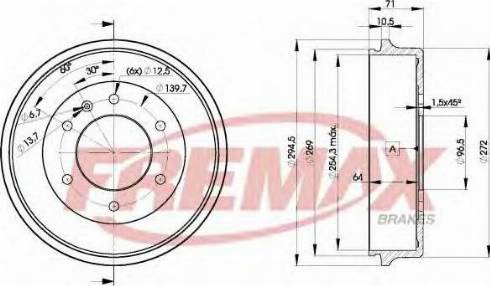 FREMAX BD-8312 - Bremstrommel alexcarstop-ersatzteile.com