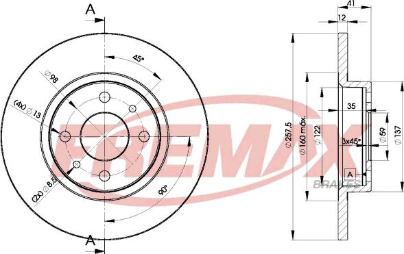 FREMAX BD-3466 - Bremsscheibe alexcarstop-ersatzteile.com