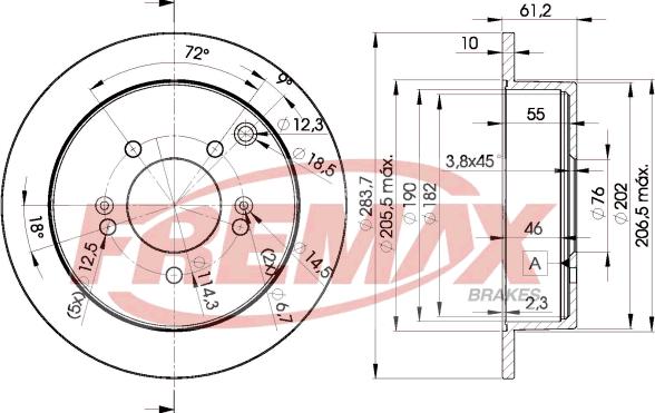 FREMAX BD-2907 - Bremsscheibe alexcarstop-ersatzteile.com