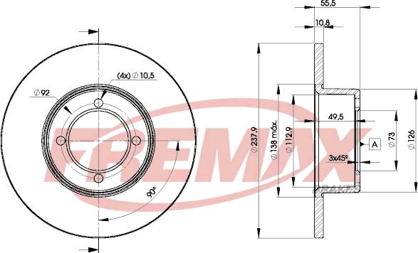 FREMAX BD-7739 - Bremsscheibe alexcarstop-ersatzteile.com