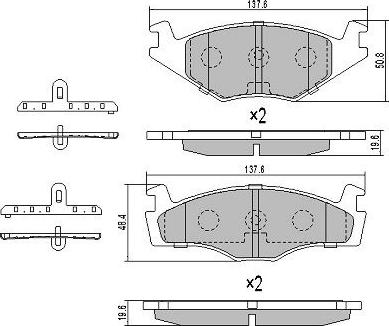 FREMAX FBP-0462 - Bremsbelagsatz, Scheibenbremse alexcarstop-ersatzteile.com