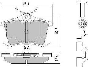 Jurid 573005J-D - Bremsbelagsatz, Scheibenbremse alexcarstop-ersatzteile.com