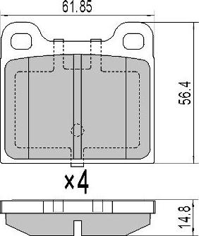 FREMAX FBP-0608 - Bremsbelagsatz, Scheibenbremse alexcarstop-ersatzteile.com