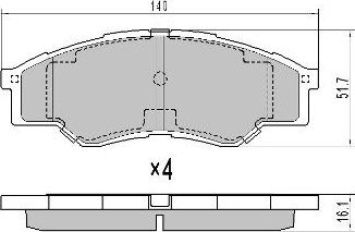 FREMAX FBP-0014 - Bremsbelagsatz, Scheibenbremse alexcarstop-ersatzteile.com