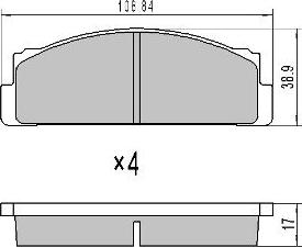 Delphi LP0253 - Bremsbelagsatz, Scheibenbremse alexcarstop-ersatzteile.com