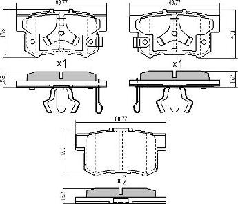 FREMAX FBP-0860 - Bremsbelagsatz, Scheibenbremse alexcarstop-ersatzteile.com