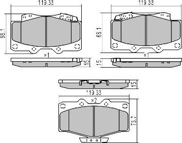 FREMAX FBP-0862 - Bremsbelagsatz, Scheibenbremse alexcarstop-ersatzteile.com