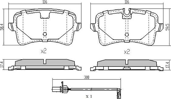 FREMAX FBP-1940 - Bremsbelagsatz, Scheibenbremse alexcarstop-ersatzteile.com