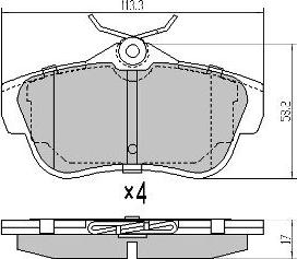 FREMAX FBP-1494 - Bremsbelagsatz, Scheibenbremse alexcarstop-ersatzteile.com