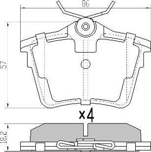 FREMAX FBP-1409 - Bremsbelagsatz, Scheibenbremse alexcarstop-ersatzteile.com