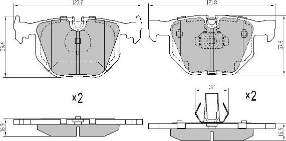 FREMAX FBP-1540 - Bremsbelagsatz, Scheibenbremse alexcarstop-ersatzteile.com