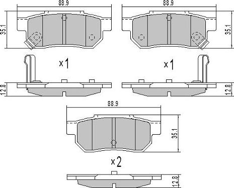 FREMAX FBP-1528 - Bremsbelagsatz, Scheibenbremse alexcarstop-ersatzteile.com