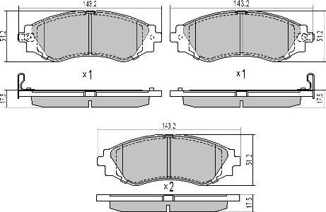 FREMAX FBP-1601 - Bremsbelagsatz, Scheibenbremse alexcarstop-ersatzteile.com