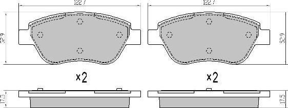 Magneti Marelli 363702161160 - Bremsbelagsatz, Scheibenbremse alexcarstop-ersatzteile.com