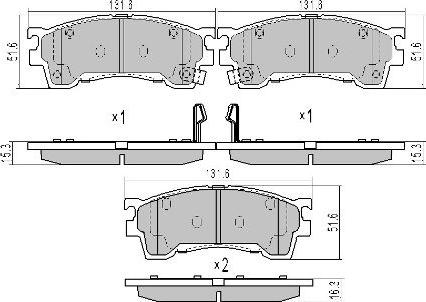 FREMAX FBP-1610 - Bremsbelagsatz, Scheibenbremse alexcarstop-ersatzteile.com