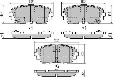 FREMAX FBP-1866 - Bremsbelagsatz, Scheibenbremse alexcarstop-ersatzteile.com