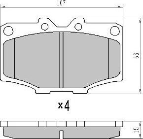 HELLA 8DB 355 016-801 - Bremsbelagsatz, Scheibenbremse alexcarstop-ersatzteile.com