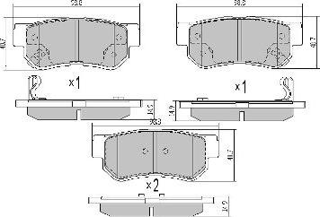 FREMAX FBP-1741 - Bremsbelagsatz, Scheibenbremse alexcarstop-ersatzteile.com