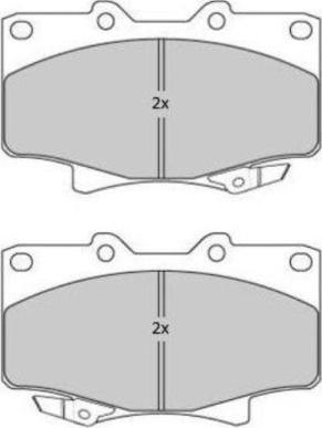 Triscan HP T3076 - Bremsbelagsatz, Scheibenbremse alexcarstop-ersatzteile.com