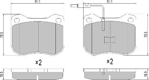 FREMAX FBP-2653 - Bremsbelagsatz, Scheibenbremse alexcarstop-ersatzteile.com