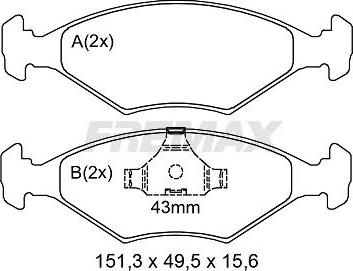 Magneti Marelli T1417MM - Bremsbelagsatz, Scheibenbremse alexcarstop-ersatzteile.com